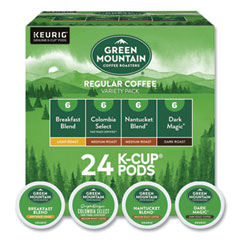 Regular Variety Pack Coffee K-Cups, Assorted Flavors, 24/Box