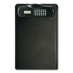 Officemate Plastic Clipboard with Calculator, Holds 8.5 x 11 Sheets, Black