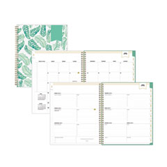 Blue Sky® Day Designer Academic Year Weekly/Monthly Frosted Planner, Palms Artwork, 11 x 8.5, 12-Month (July to June): 2023 to 2024