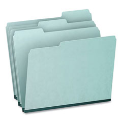 Pendaflex® Pressboard Expanding File Folders, 1/3-Cut Tabs: Assorted, Letter Size, 1" Expansion, Blue, 25/Box