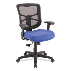 Alera® Alera Elusion Series Mesh Mid-Back Swivel/Tilt Chair, Supports Up to 275 lb, 17.9" to 21.8" Seat Height, Navy Seat