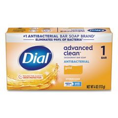 Dial® Deodorant Bar Soap, Iconic Dial Gold Fragrance, 4 oz Wrapped Retail Bar, 36/Carton