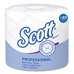 Scott® Essential Standard Roll Bathroom Tissue for Business, Septic Safe, 2-Ply, White, 550 Sheets/Roll, 80/Carton