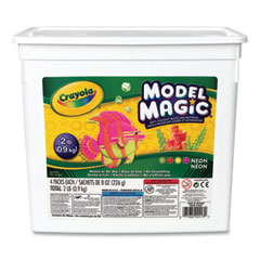 Crayola® Model Magic Modeling Compound, 8 oz Packs, Assorted Neon Colors, 4 Packs/Box