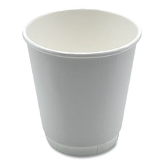 Boardwalk® Paper Hot Cups, Double-Walled, 10 oz, White, 25/Pack
