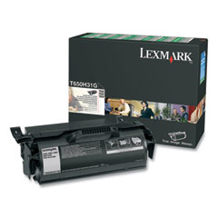 Lexmark™ T650H31G High-Yield Toner, 21,000 Page-Yield, Black