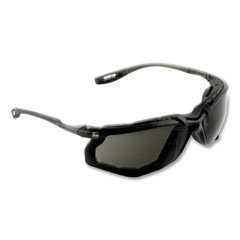 3M™ Virtua CCS Protective Eyewear with Foam Gasket, Black/Gray Plastic Frame, Gray Polycarbonate Lens