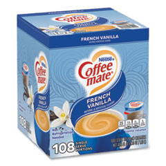 Coffee mate® Liquid Coffee Creamer, French Vanilla, 0.38 oz Mini Cup, 108/Carton
