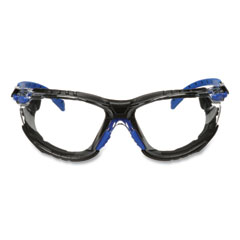 3M™ Solus 1000 Series Safety Glasses, Black/Blue Plastic Frame, Clear Polycarbonate Lens