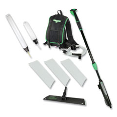 Unger® Excella Floor Finishing Kit, 20" Head, 48" to 65" Black/Green Plastic Handle