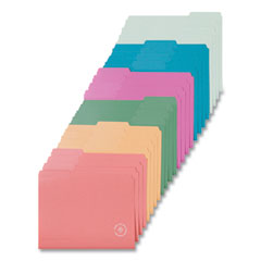 U Brands U ECO Poly File Folders, 1/3 Cut Tabs: Assorted, Letter Size, 0.5" Expansion, Assorted Colors, 24/Pack