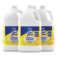 Professional LYSOL® Brand Disinfectant Deodorizing Cleaner Concentrate, Lemon Scent, 128 oz Bottle, 4/Carton