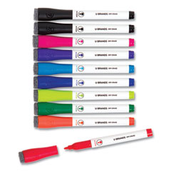 Medium Point Dry Erase Markers, Medium Tip, Assorted Colors, 10/Pack