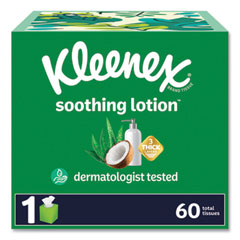 Kleenex® Lotion Facial Tissue, 3-Ply, White, 60 Sheets/Box, 27 Boxes/Carton