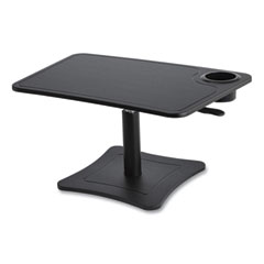 Victor® High Rise Height Adj Laptop Stand w/Storage Cup, 23.75 x 15.25 x 12 to 15.75, Black, 20 lb Wt Cap, Ships in 1-3 Business Days