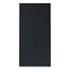 OIF Fully Assembled Storage Cabinets, 5 Shelves, 36" x 18" x 72", Black