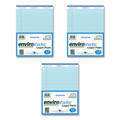 Enviroshades Legal Notepads, 50 Blue 8.5 x 11.75 Sheets, 72 Notepads/Carton
