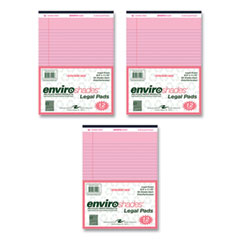 Enviroshades Legal Notepads, 50 Pink 8.5 x 11.75 Sheets, 72 Notepads/Carton