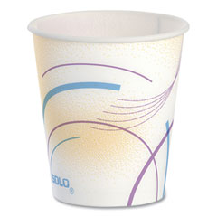 SOLO® Paper Water Cups, ProPlanet Seal, Cold, 5 oz, Meridian Design, Multicolored, 100/Sleeve, 25 Sleeves/Carton