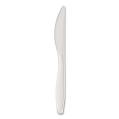 SOLO® Reliance Mediumweight Cutlery, Standard Size, Knife, Bulk, White, 1,000/Carton