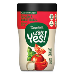 Campbell's® Well Yes Tomato and Sweet Basil Sipping Soup, 11.2 oz Cup, 8/Carton, Ships in 1-3 Business Days