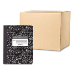 Roaring Spring® Hardcover Marble Composition Book, Wide/Legal Rule, Black Marble Cover, (100) 9.75 x 7.5 Sheet, 12/CT, Ships in 4-6 Bus Days