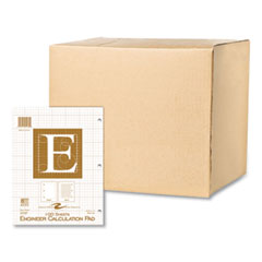 Engineer Pad, Quadrille Rule (5 sq/in), 100 Buff 8.5 x 11 Sheets, 24/Carton