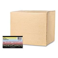 Roaring Spring® Colored Index Cards, 3 x 5, Assorted Colors, 100/Pack, 36 Packs/Carton, Ships in 4-6 Business Days