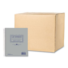 Lab and Science Carbonless Notebook, Quad Rule (4 sq/in), Gray Cover, (100) 11 x 9 Sheets, 12/CT, Ships in 4-6 Business Days