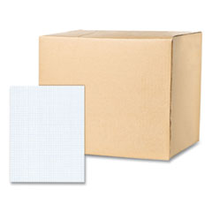 Roaring Spring® Gummed Pad, 5 sq/in Quadrille Rule, 50 White 8.5 x 11 Sheets, 72/Carton, Ships in 4-6 Business Days