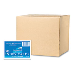 White Index Cards, Narrow Ruled, 4 x 6, 100 Cards, 36/Carton, Ships in 4-6 Business Days