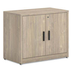 HON® 10500 Series Storage Cabinet with Doors, Two Shelves, 36" x 20" x 29.5", Kingswood Walnut