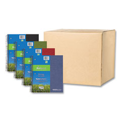 Earthtones BioBased 2 Subject Notebook, Medium/College Rule, Randomly Assorted Covers, (100) 11 x 9 Sheets, 24/Carton