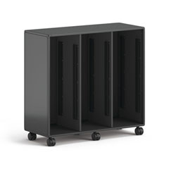 HON® Class-ifi Tote Storage Cabinet, Three-Wide, 46.63" x 18.75" x 44.13", Charcoal Gray
