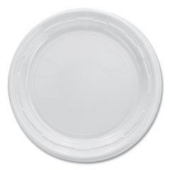 Dart® Famous Service Plastic Dinnerware, Plate, 6" dia, White, 125/Pack, 8 Packs/Carton