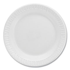 Dart® Quiet Classic Laminated Foam Dinnerware Plates, 6", White, 125/Pack, 8 Packs/Carton