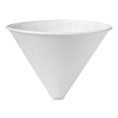 SOLO® Bare Eco-Forward Treated Paper Funnel Cups, ProPlanet Seal, 6 oz, 250/Bag, 10/Carton