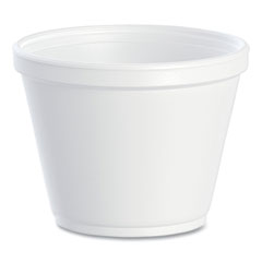 Dart® Food Containers, 12 oz, White, Foam, 25/Bag, 20 Bags/Carton