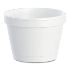Dart® Bowl Containers, 4 oz, White, Foam, 1,000/Carton
