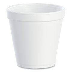 Dart® Foam Containers, Squat, 16 oz, White, 25/Bag, 20 Bags/Carton