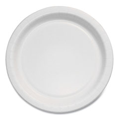 SOLO® Bare Eco-Forward Clay-Coated Paper Plate, ProPlanet Seal, 6" dia, White/Brown/Green, 1,000/Carton