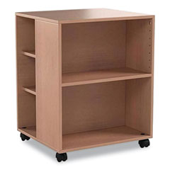 Durable® Flexible Multi-Functional Cart for Office Storage, Wood, 6 Shelves, 20.79 x 23.31 x 29.45, Beech