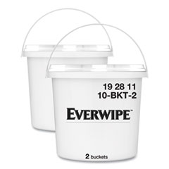 Everwipe™ High Volume Wet Wipe Centerpull Resealable Bucket , 12 x 12 x 12, White, 2/Carton