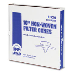 Filter Cones, For Fry Oil, 10" Non-Woven, 500/Carton RPPEFC10