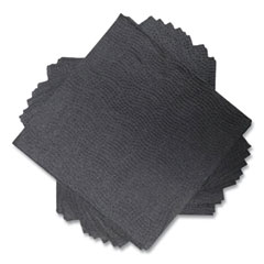 Morcon Tissue Morsoft Beverage Napkins, 2-Ply, 9 x 9.5, Black, 1,000/Carton