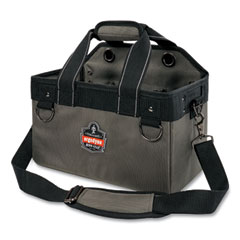 Arsenal 5844 Bucket Truck Tool Bag with Tethering Attachment Points, 8 Compartments, 13 x 7.5 x 7.5, Gray
