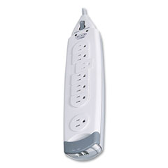 Belkin® SurgeMaster Home Series Surge Protector, 7 AC Outlets, 12 ft Cord, 1,045 J, White