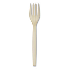 WNA EcoSense Renewable Plant Starch Cutlery, Fork, 7", 50/Pack