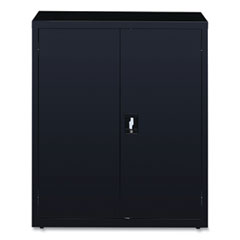 OIF Fully Assembled Storage Cabinets, 3 Shelves, 36" x 18" x 42", Black