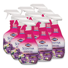 Clorox® Scentiva Multi Surface Cleaner, Tuscan Lavender and Jasmine, 32 oz, 9/Carton